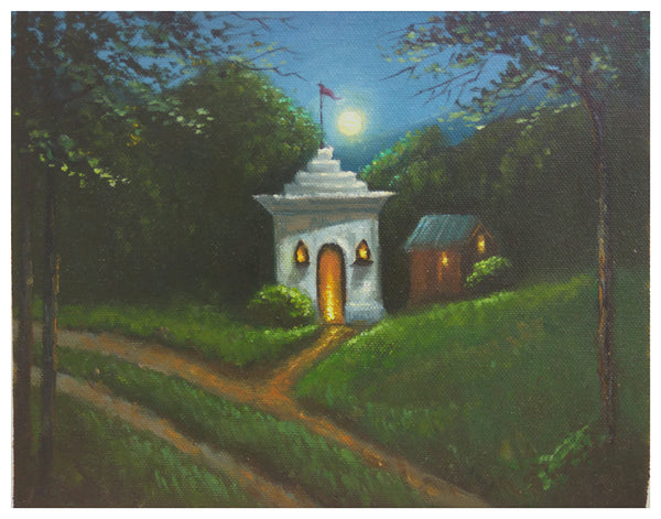 Temple in the Moonlight