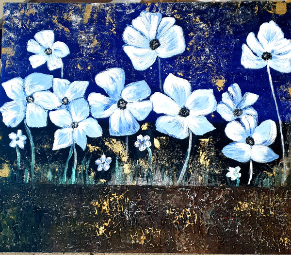 Texture Flower Painting