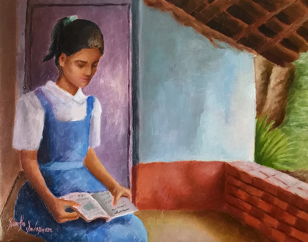 The Girl Studying