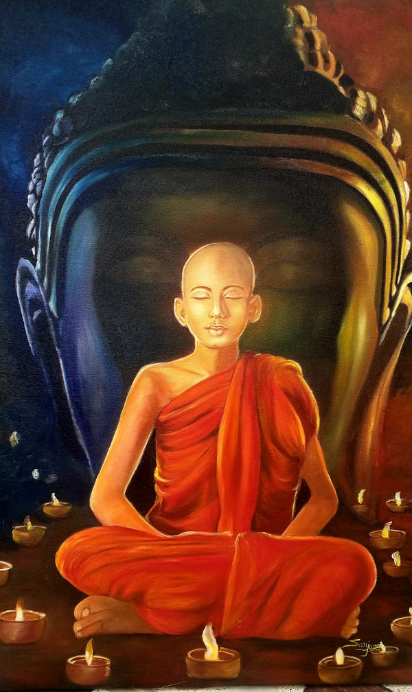 The meditating Monk