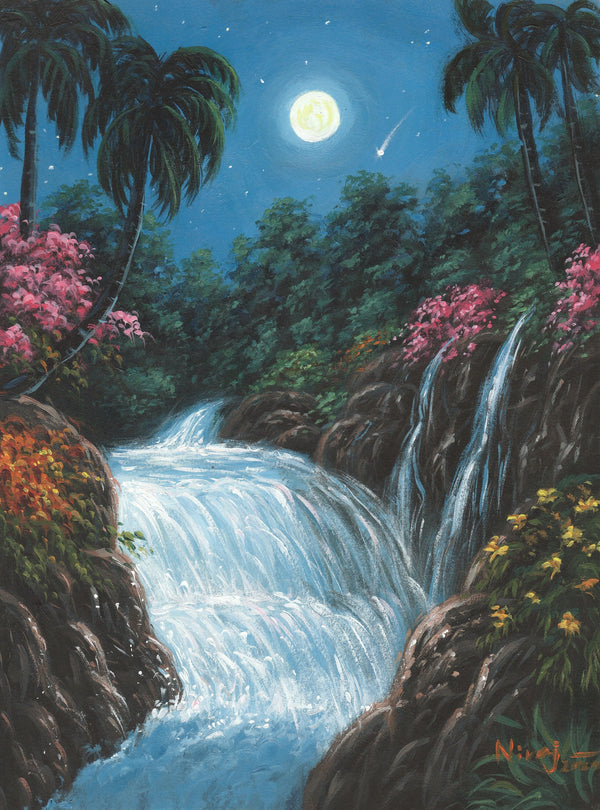 The Moonlight Waterfall