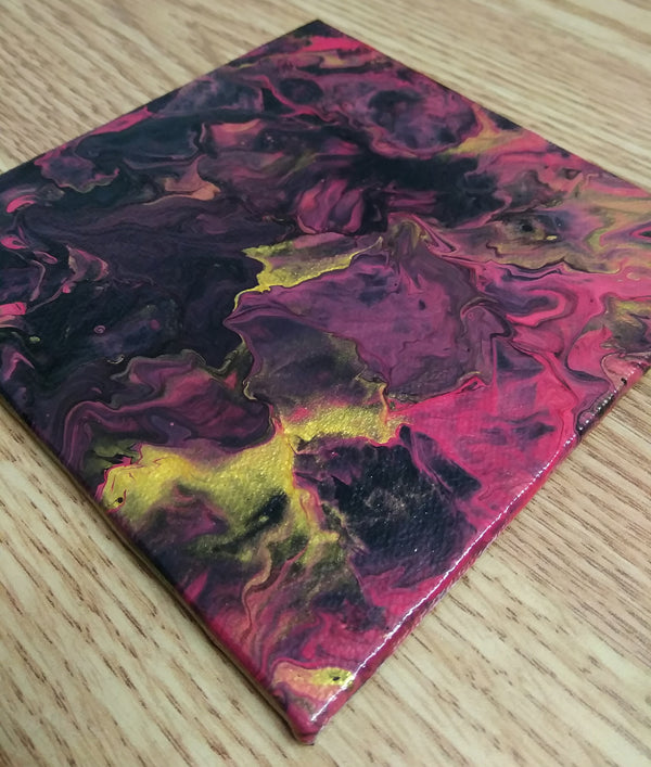 The Pink Sky Acrylic Pour
