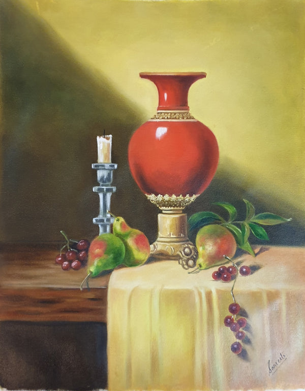 The red Vase