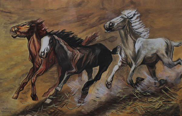 The running horses