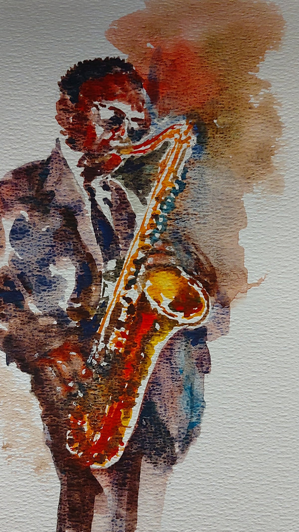 The saxophonist