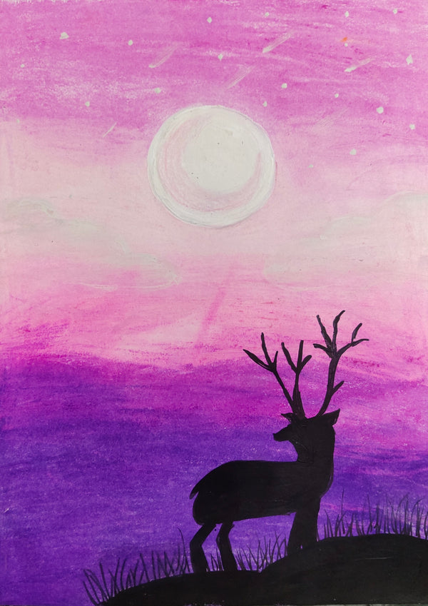 The Stag by the Moonlight