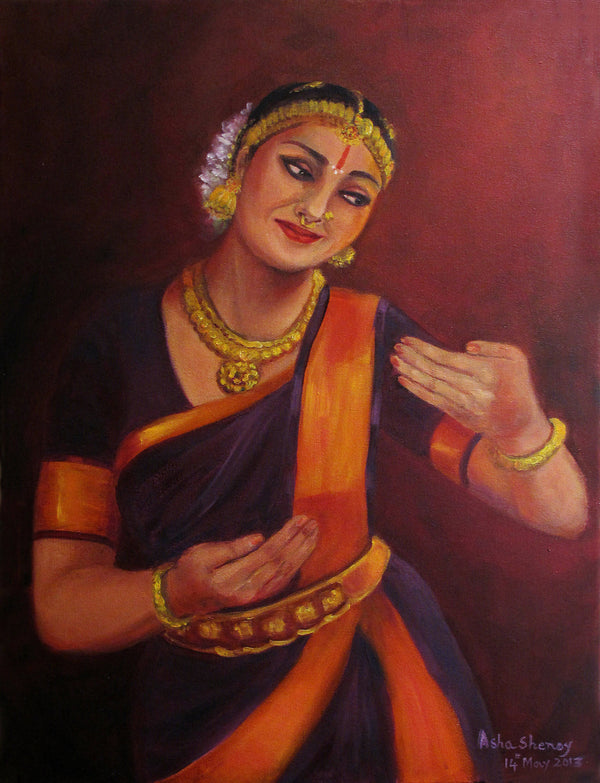 Yasodha with baby Krishna Bharatha Natyam dancer