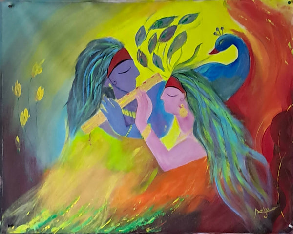 Radha Krishna painting