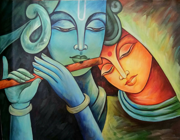 Radha krishna painting