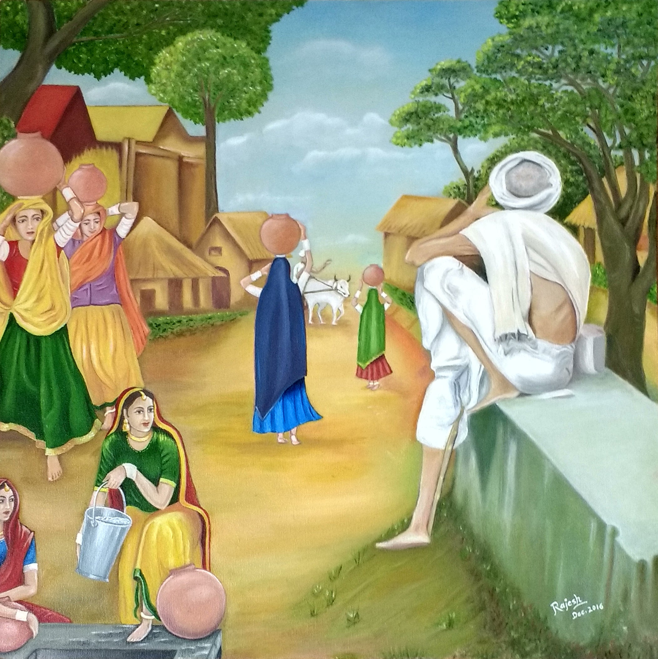 Lord Ram and Jatayu sketch from Shree Ramrasayan