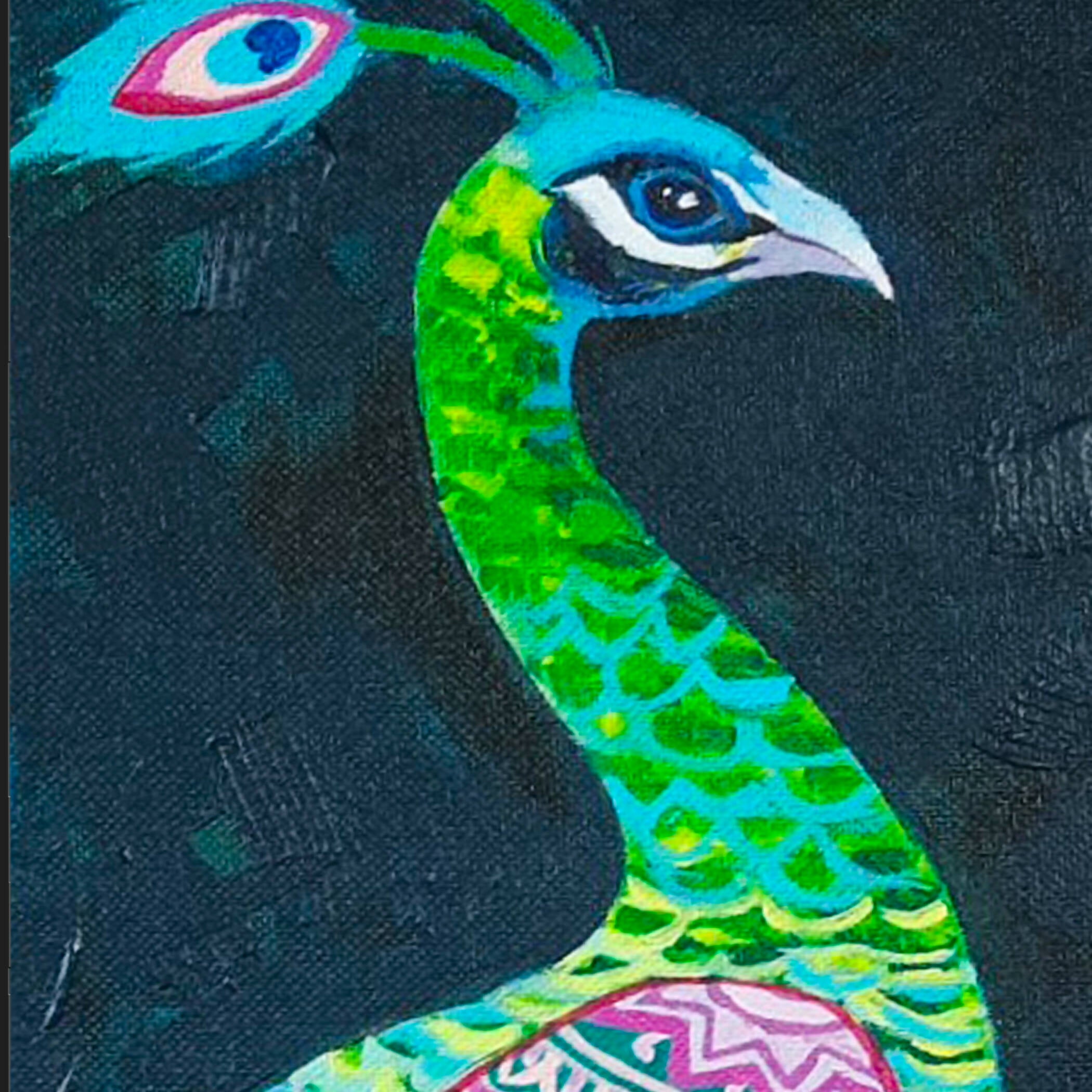 Decorative painting / Beauty of peacock