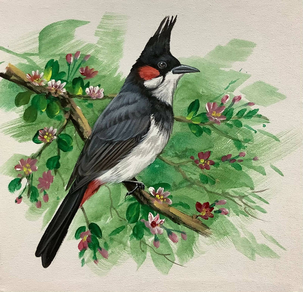 Bulbul bird painting