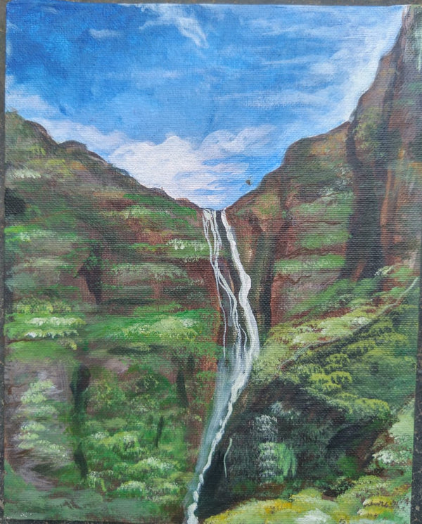 Waterfall on Canvas Frame