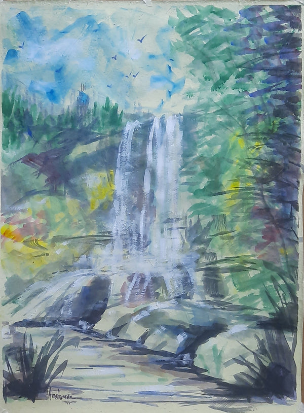 Waterfalls in watercolors