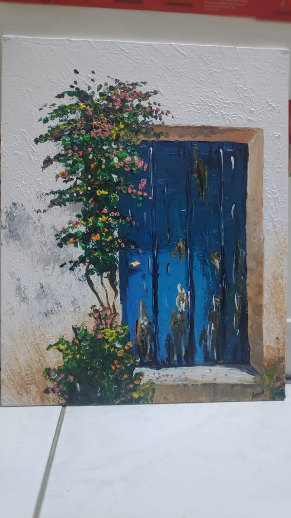 Welcoming traditional door painting