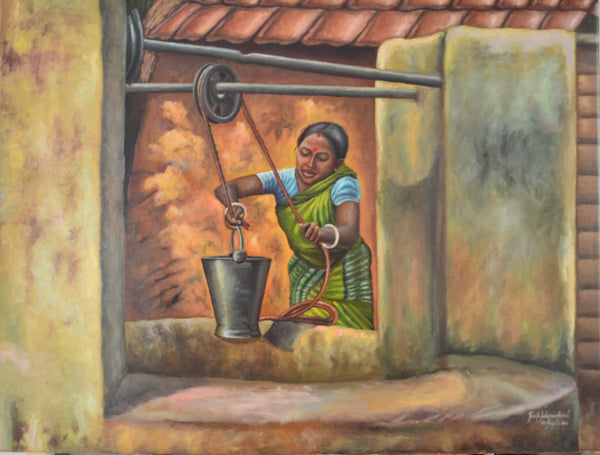 Woman Fetching Water