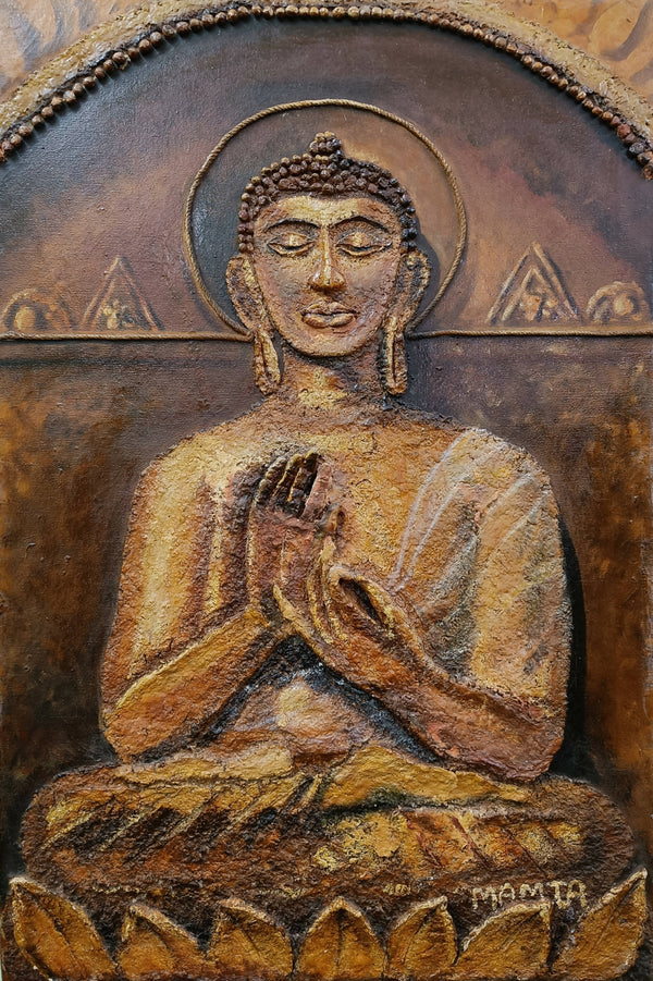 Buddha mural painting