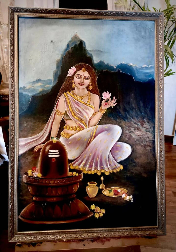 Print on Canvas Sheet of Hand Painted Maa Durga